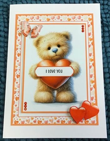 Teddy Bear Love - 5x7 Version by Sharron Hylton