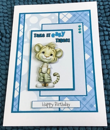 Take it Easy Tiger - 5x7 Version by Sharron Hylton