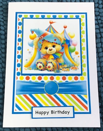 Clown Teddy Mini Kit 5x7 (3) by Sharron Hylton