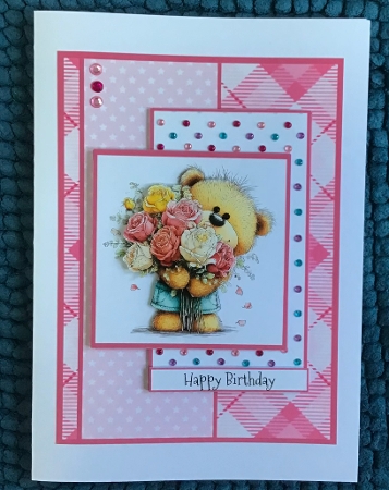Sending Bear Hugs and Kisses - 5x7 Version by Sharron Hylton