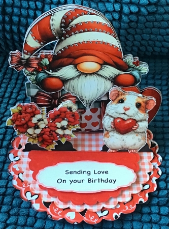 Gnome-one Like You 6 Triple Easel by Sharron Hylton