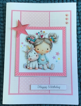 My Unicorn and Me - 5x7 Version by Sharron Hylton