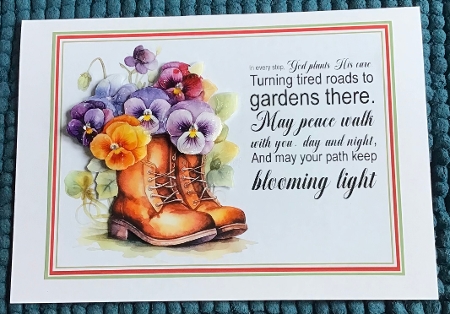 Blooming Bright  Quick card  by Sharron Hylton