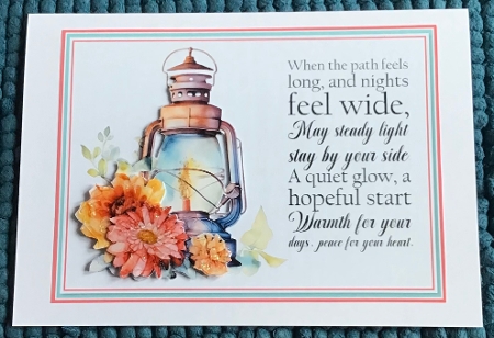 Floral Lantern  Quick card two  by Sharron Hylton