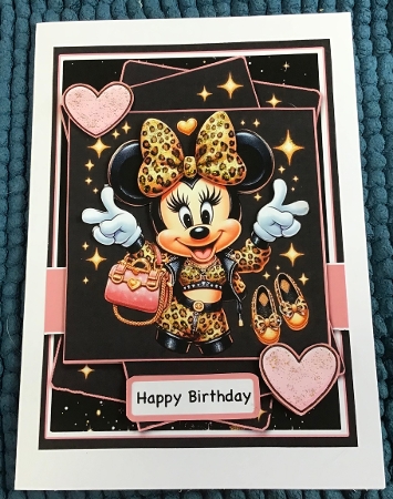 5x7 ~ Bling Bling Minnie by Sharron Hylton