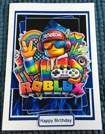 5x7 ~ Roblox Birthday Boy by Sharron Hylton