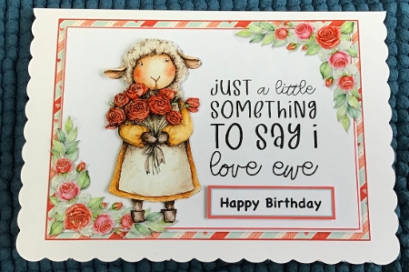 Love Ewe quick card kit  by Sharron Hylton