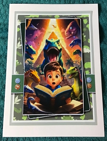 5x7 ~ Roaring Good Read by Sharron Hylton