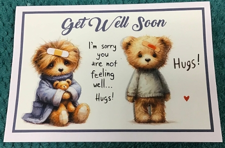 Get Well Soon A5 Card by Sharron Hylton