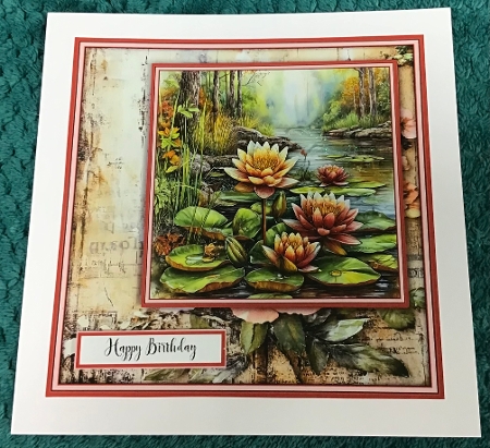 Forest with Lillies 1 - Mini Kit 6x6 by Sharron Hylton