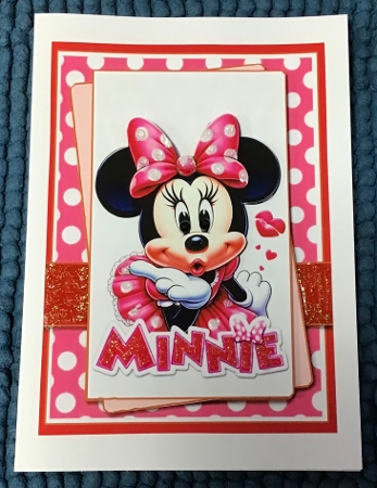 5x7 ~ Minnie Sending Love And Kisses by Sharron Hylton