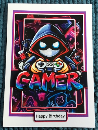 5x7 ~ Gamer Birthday by Sharron Hylton