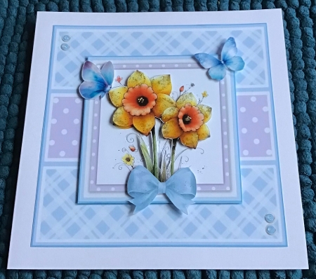 Whimsical Spring Flowers - 6x6 Version by Sharron Hylton