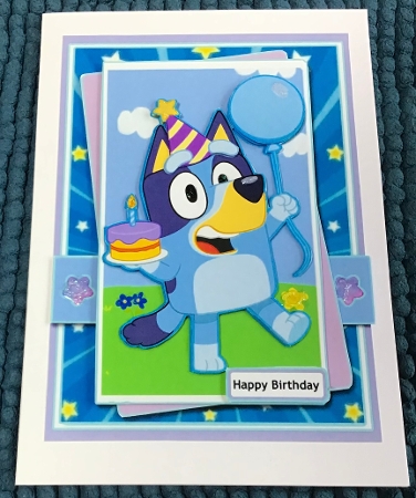 5x7 ~ Bluey Birthday All Ages by Sharron Hylton