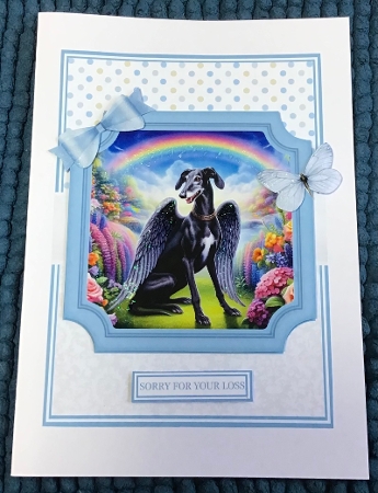 6x6 & 5x7 ANGEL DOGS - GREYHOUNDS by Sharron Hylton