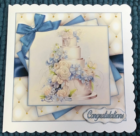 Blue Wedding Mini Kit 7X7 by Sharron Hylton