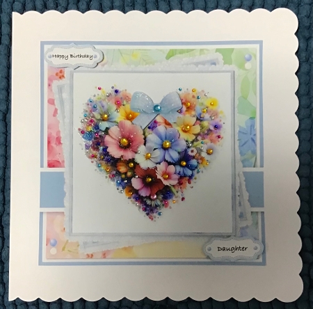 6x6 ~ Bumper Kit ~ Spring Flower Heart Bouquet by Sharron Hylton