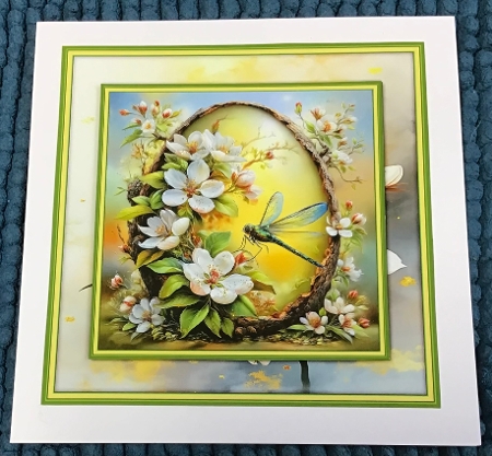 Woodland Frame with Dragonfly - Mini Kit 6x6 by Sharron Hylton