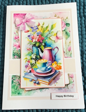 5x7 ~ Sip, Bloom, Repeat by Sharron Hylton