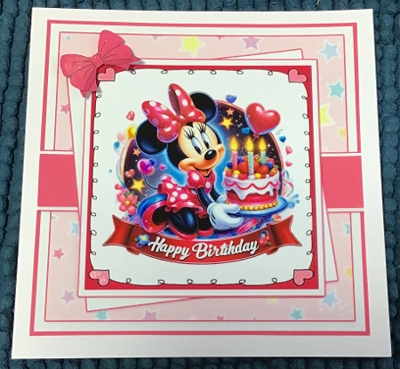 6x6 ~ Minnie Mouse Birthday by Sharron Hylton