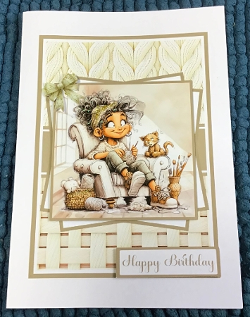 Knitting Queen Mini Kit 5x7 (3) by Sharron Hylton