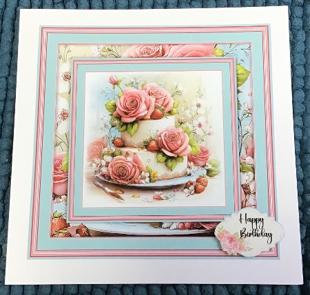 Strawberry Birthday Cake - Mini Kit 6x6 by Sharron Hylton