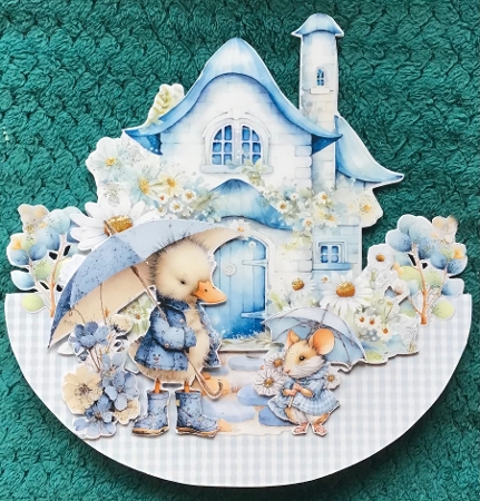 Spring Blues 2  Rocker by Sharron Hylton