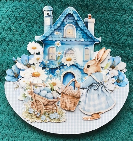 Spring Blues 3  Rocker by Sharron Hylton