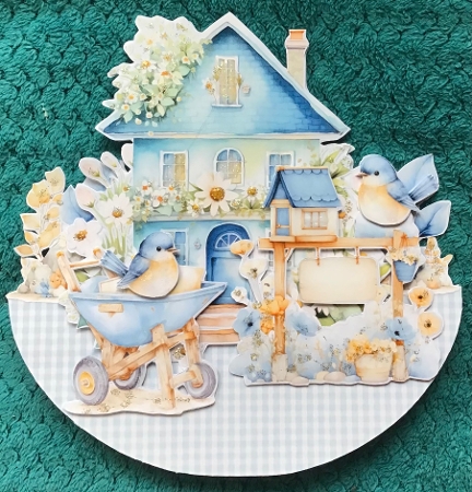Spring Blues 5  Rocker by Sharron Hylton