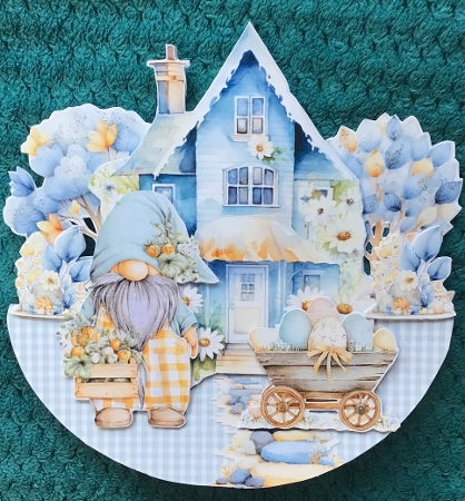 Spring Blues 7  Rocker by Sharron Hylton