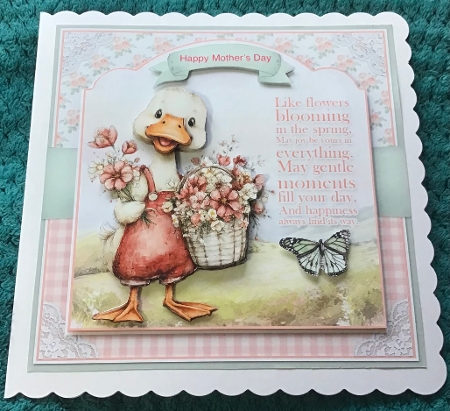 Thinking of you Floral Duck 3d decoupage kit  by Sharron Hylton
