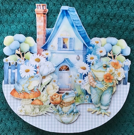 Spring Blues 9  Rocker by Sharron Hylton