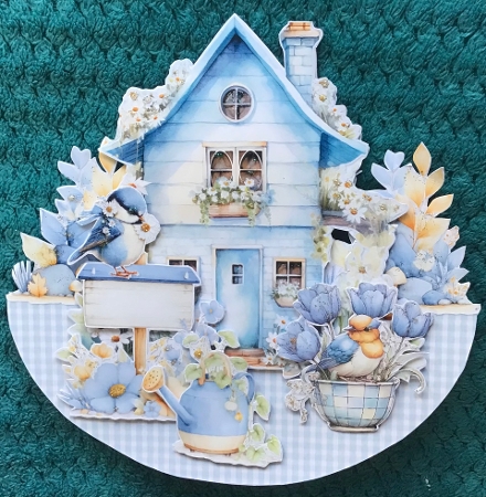 Spring Blues 11  Rocker by Sharron Hylton