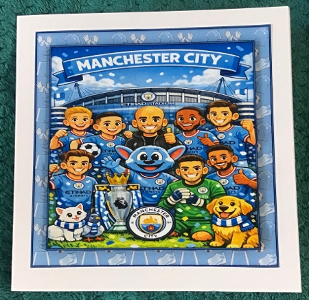 Manchester City Mini Kit Ages 6-11 included by Sharron Hylton