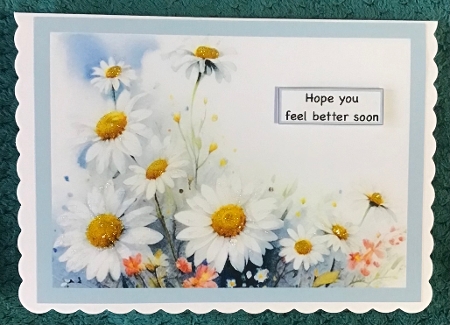 All Occasions Daisies A5 Card by Sharron Hylton