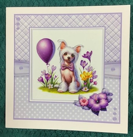 Puppies and Balloons 2 - 6x6 and 5x7 Version by Sharron Hylton