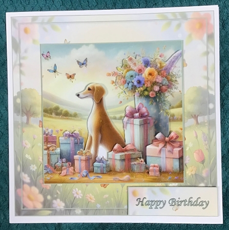 Birthday Gifts, Tall Elegant Dog Mini Kit by Sharron Hylton