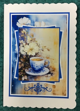 Coffee & Flowers Mini Kit 5x7 (3) by Sharron Hylton
