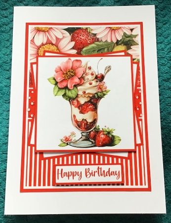 Strawberry Treats Mini Kit 5x7 (3) by Sharron Hylton