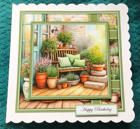 Cozy Garden Bench - Mini Kit 6x6 by Sharron Hylton