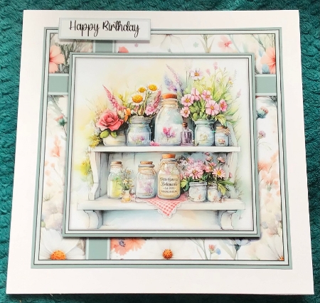Bottles on a Shelf - Mini Kit 6x6 by Sharron Hylton
