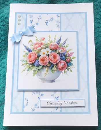 Beautiful Blue - 6x6 and 5x7 Version by Sharron Hylton