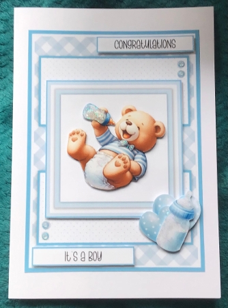 Baby Bear Boy - 6x6 and 5x7 Version by Sharron Hylton