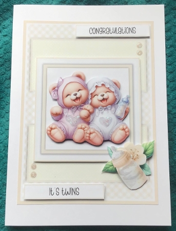Baby Bears Twins - 6x6 and 5x7 Version by Sharron Hylton