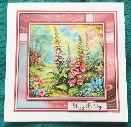 Field of Foxgloves - Mini Kit 6x6 by Sharron Hylton