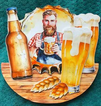 Beer Rocks 1 Rocker by Sharron Hylton