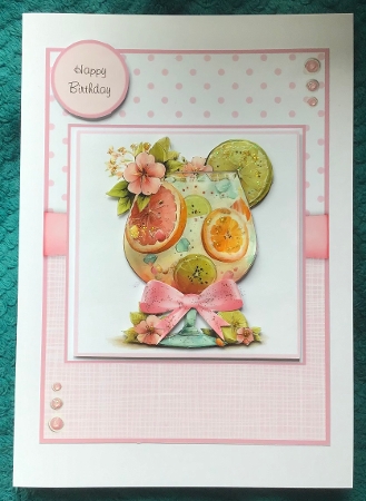 Tutti Fruiti Cocktails - 6x6 and 5x7 Version by Sharron Hylton