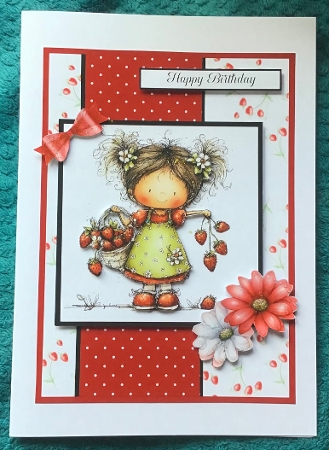 Strawberry Sweet - 6x6 and 5x7 Version by Sharron Hylton