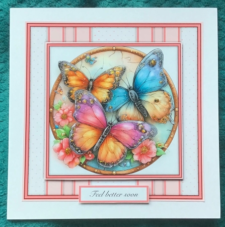Round Butterflies - Mini Kit 6x6 by Sharron Hylton