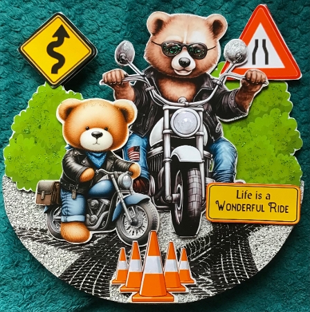 Biker Bears 8 Rocker by Sharron Hylton